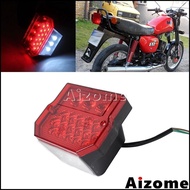 AI For Suzuki TS125 TS150 TS250 Motorcycle Taillight LED Rear Lamp Tail Light Simson SR50 S51 MZ ETZ