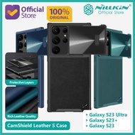Case Pelindung Hp Samsung S23 Plus S 23 Ultra Nillkin Leather Cover