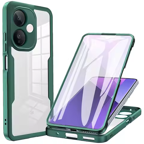 360 Full Body Case For Vivo V60 Lite V23 Y20 Y75 Y55 T1 Y76 Y21D Y31 X300 Pro Y04 Y29S Y19E Y05 Y11D