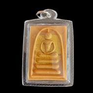 LP Pae Phra Somdej Committee Prosperity Wealth Rich 2539 Gold Foil Thai Amulet Nur Phong Saoha blessed waterproof casing