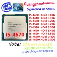 Used LGA 1150 Desktop Processor CPU I5-4430 4440 4460 4570 4590 4670 4690 4670K 4690K Quad-Core WORK