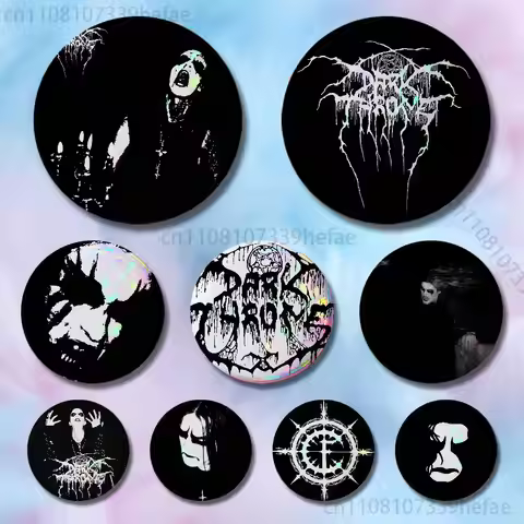 D-Darkthrone B-Band Badges 25 32 44 58 75 mm Round Cosplay Pin Bag Decor Fans Collect Friends Gifts 