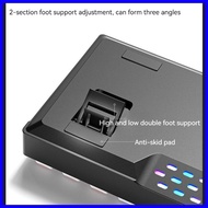 ♠ ♗ ☍ ZIFRIEND ZA646 Mechanical Keyboard 64 Keys White Backlit Blue Red Switch Gaming Keyboard