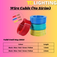 STAR PVC Insulated Cable 1.5mm,2.5mm PVC Cable Electric Wiring Cable Auto Control Cable