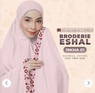 PREORDER Telekung Siti Khadijah Broderie Eshal Collection - FREE WOVEN BAG
