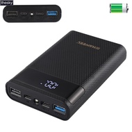 HAWEEL DIY 4x18650 Battery (Not Included) 15000mAh QC Charger Power Bank Shell Box with 2 USB Output