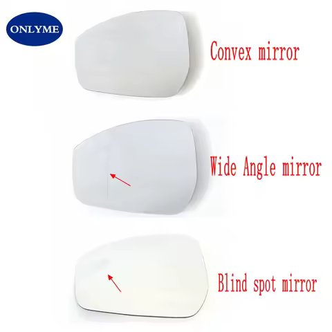 Car Heated Wide Angle Convex Mirror Glass with Blind Spot Warning for LAND ROVER VELAR & EVOQUE RANG