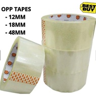 OPP Tape Transparent 12mm / 18mm / 48mm / Clear Tape / Cellophane Tape / Packaging Tape