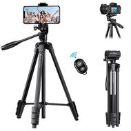 K&F Concept 59.4''/1.5 m Aluminum Travel Tripod with Bluetooth Remote and Adjustable Height (17-60 i