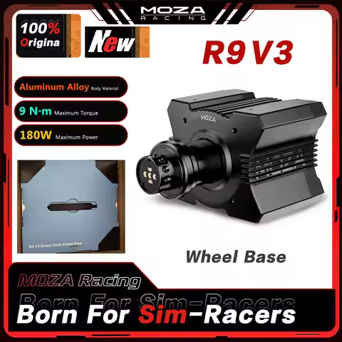 MOZA R9 V3 Racing Wheel Base Direct Drive Wheel Base 9 N·m of Torque With Aviation Grade Aluminum Al