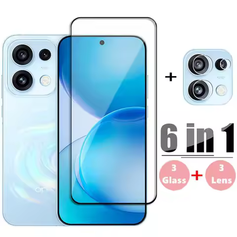6in1 Full Cover Glass For OPPO Reno16 Pro Tempered Glass Reno 16 Pro Screen Protector Protective Pho