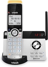 VTECH IS8121 Super Long Range up to 2300 Feet DECT 6.0 Bluetooth Expandable Cordless Phone for Home with Answering Machine, Call Blocking, Connect to Cell, Intercom and Expandable to 5 Handsets