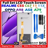 ORl NGS Brand Full Set LCD Screen Compatible For REALME C55 / C67 5G / 11 5G / 11X 5G / OPPO A98 5G 