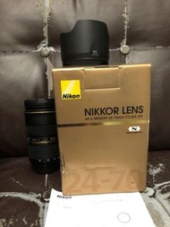 非常新浄 全套有盒 行貨 Nikon 24-70 24-70mm Nano