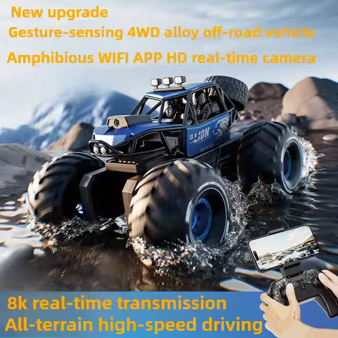 Amphibious Off-road Rc Cars,WIFI APP HD Real-time Camera Remote Control Car,High-speed 4WD Rc Truck,