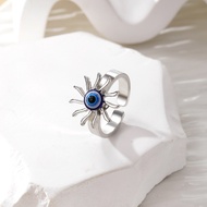 Steel Devil's Eye Opening Index Finger Ring Finger Ring Blue Eye Devil's Eye Ring