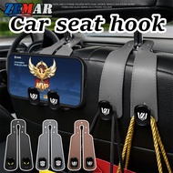 1/2Pcs Toyota Alphard Car Seat Back Hook Rubber Leather Double Hook Car Rear Front Seat Hanger As Ph