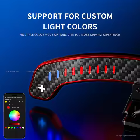 LED Magnetic Carbon Fiber Paddle Shifters For BMW F20 F30 F32 F36 F80 G20 G30 G22 G80 G87 F10 F06 F1
