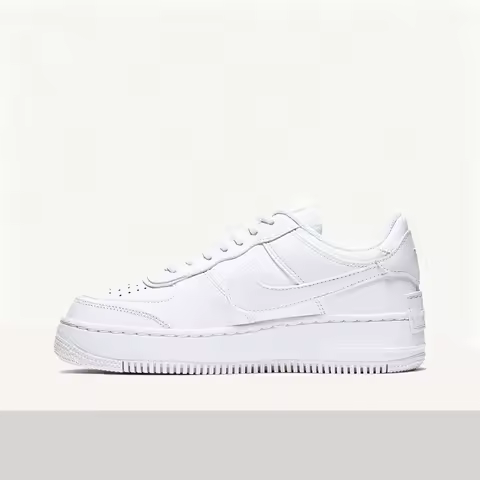 Nike Air Force 1 Shadow Minimalist Solid Color Versatile Casual Commuter Low-Top Durable Skate Shoes