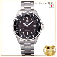 Elgin Solar Diver Watch FK1426S-B Men's Silver