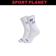 Yonex Unisex TruDRY Odour Control Series 1/2 Regular Socks accessories 1 Pair (YONEX-F100117CM-WT) S