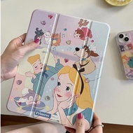 เคสiPadหมุน 360° Air5 Gen9 Princess Alice ช่องใส่ปากกาขวา Acrylic เคส ipad Pro 11 2021 gen10 air4 air3 iPad Case