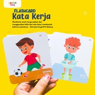 Flash Card Mengenal Kata Kerja by Favinakids