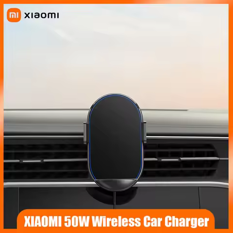 XIAOMI 50W Wireless Car Charger Set | Gravity-activated Mount + Power Cut Protection | Compatible wi