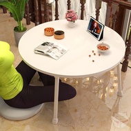 ✱◙Small table bedroom sitting on the ground to eat rental house simple small apartment folding round