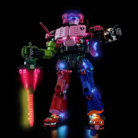 (Lights Only)Upgraded Led Light Kit for Lego 77078 Fortnite Mecha Team Leader, Compatible with Lego 
