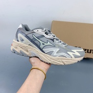Mizuno Y2K Retro Silver Gray Sports Casual Running Shoes PD8M