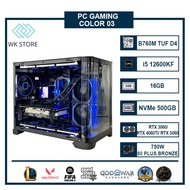 PC Gaming Case / Render Color 03 | I5 12600KF, 16GB Ram, VGA RTX 3060/5060/4060 Ti (New, 36T warrant