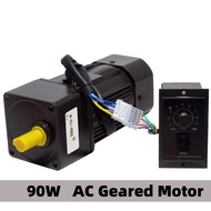 5RK90GU-CF 220V 90W AC Geared Motors Induction Small Machine 2.7/4.5/6.9/9/12.5/18/22/27/33/45/54/67