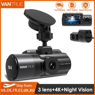 Vantrue N4 Dash Cam 4K Car Video Recorder 3 in 1 Car DVR Dashcam Rear View Camera with GPS Infrared Night Vision For Tru