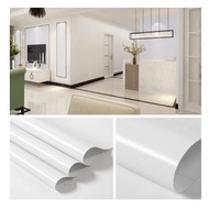 全城熱賣 - 歐式PVC自粘壁紙（純白牆紙 60釐米寬3米長）