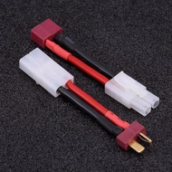 RC Parts Plug Cable 8cm T Plug Female / Male to Tamiya Male / Female Adapter Cable 14AWG Wire RC Acc