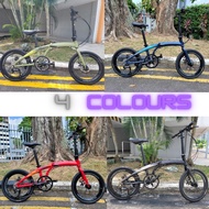 [SG LOCAL] READY STOCK  - Latest 2022- Java Z3 Folding Bike 9 Speed Shimano Altus Hollow Tech High Profile Decaf 406 Rim Magiclamp 123