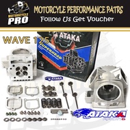 ATAKA CNC Cylinder Head 4 Valve HONDA WAVE 125【KPH】Super Head 21/24MM