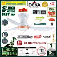 Deka Baby Fan CONCEPT 42 (White) 42 inch DC Motor Ceiling Fan with Remote Control
