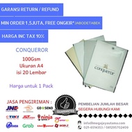 [Deli Atk] Conqueror Paper 100 Gr A4-20 Sheets 21262 Velum Cream/