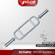 Vigor Fitness Olympic Tricep Weightlifting Barbell