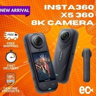 Insta360 X5 8K 360° Action Camera | 72MP Photo | 4K60fps | Waterproof | Stabilization | 3H Battery