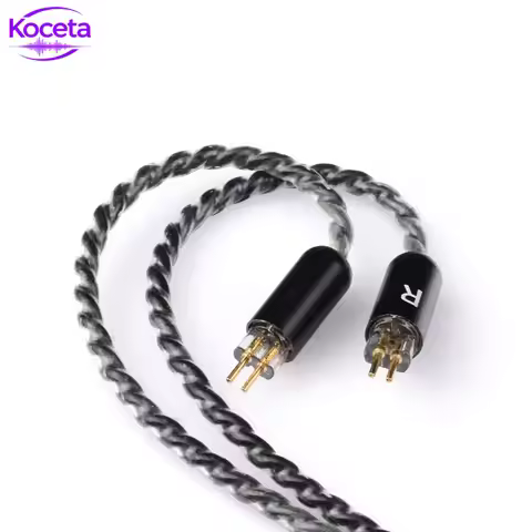Koceta Silver Plated OCC IEM Cable Upgrade Earphone 0.78mm 2pin QDC MMCX Cable 3.5mm 4.4mm Balanced 