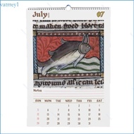 VAT1 2026 Monthly Wall Calendar Art Paper Wall Art Calendar With Bold Illustrations