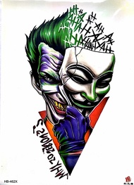Stiker Tato Tempel Temporer 3d Tahan Air Tahan Lama Gambar Joker