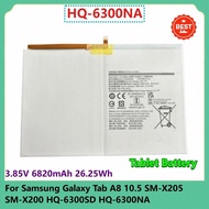 HQ-6300NA Replacement Tablet Battery 3.85V 6820mAh 26.25Wh For Samsung Galaxy Tab A8 10.5 SM-X205 SM