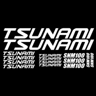 Tsunami Bike Pack Vinyl Stickers Decals