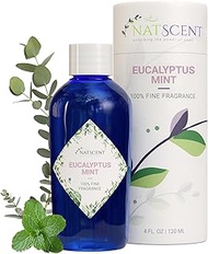 Natscent Plug &amp; Play Eucalyptus Mint Fragrance Oil Bottle Replacement for Dynamo Aromatherapy Diffuser, Purifying and Energizing Aroma Oils - 4 oz. (120 ml)