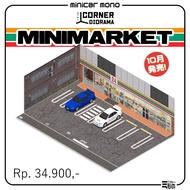 Diorama Sheet Corner Diorama -Minimarket-