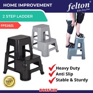 FELTON Heavy Duty Plastic Step Chair Ladder/Tangga Plastik FPS 1621/ FPS 1622